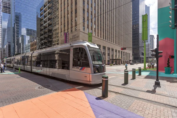Modern Tram in the city of Houston, Texas — Stock Photo, Image