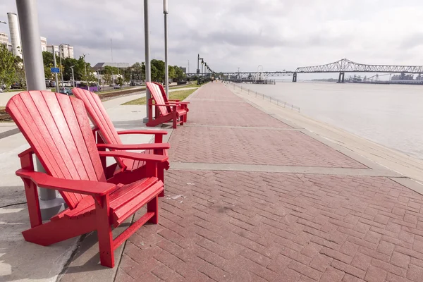 Strandpromenade in baton rouge, louisiana — Stockfoto