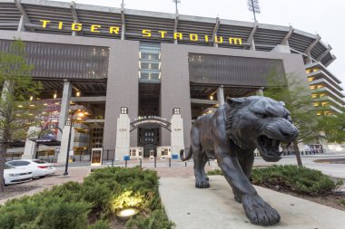 Tiger Stadium of Louisiana State University in Baton Rouge clipart