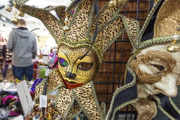 Máscara Mardi Gras em New Orleans, Louisiana — Fotografia de Stock