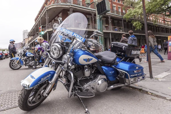New Orleans polis motorcykel — Stockfoto