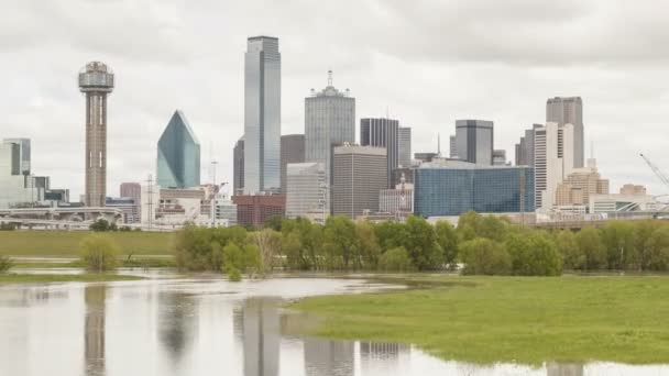 Ciudad de Dallas skyline — Vídeo de stock