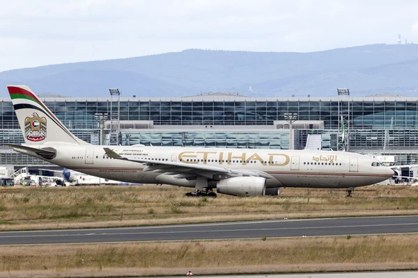 Etihad Airway Airbus A330 em Frankfurt Main — Fotografia de Stock