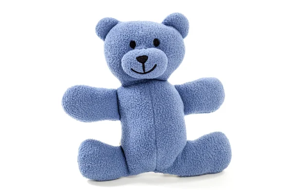 Urso de pelúcia azul — Fotografia de Stock