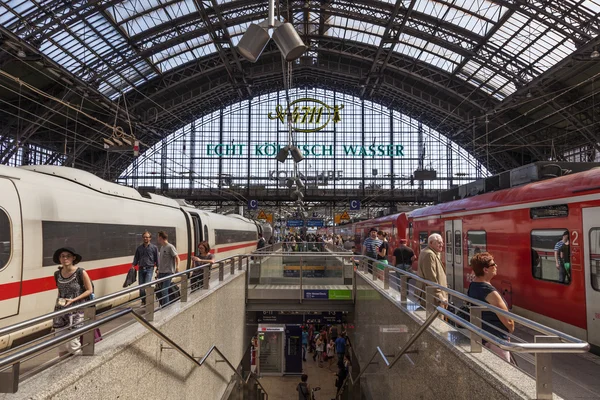 Центральный вокзал в Кёльне, Германия — стоковое фото