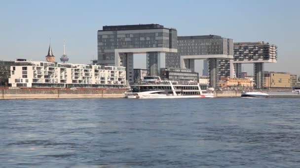 Maisons de Grue à Cologne, Allemagne — Video