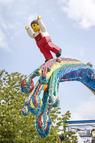Lego Mini teken bij de Legoland Duitsland — Stockfoto