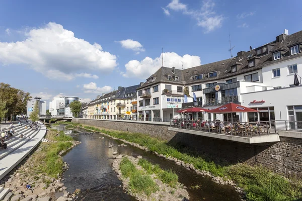 Rriver sieg in der stadt siegen, deutschland — Stockfoto