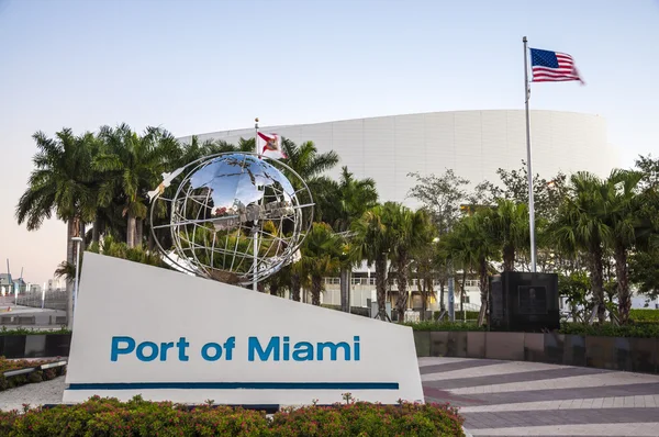 Port of miami, florida, Amerikai Egyesült Államok — Stock Fotó