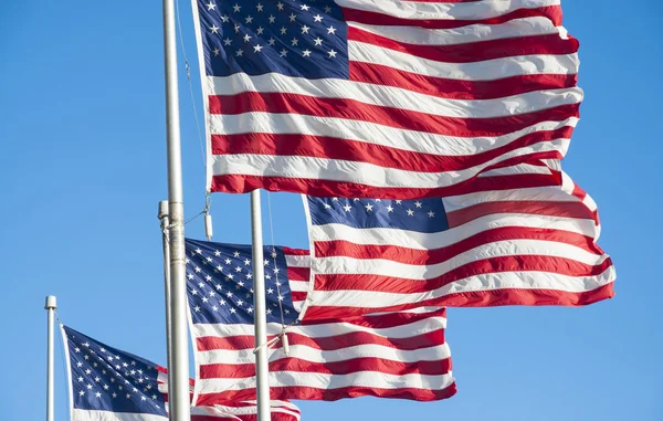 Bandeiras dos Estados Unidos da América — Fotografia de Stock