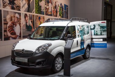 New Opel Combo Van at the 65th IAA Commercial Vehicles 2014 in Hannover, Germany clipart