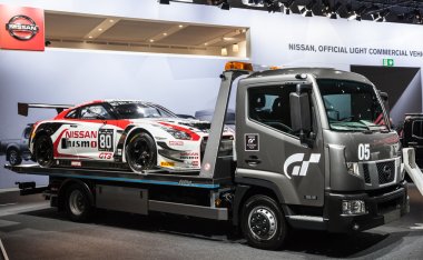 NISSAN GT3 Nismo Race Car at the 65th IAA Commercial Vehicles Fair 2014 in Hannover clipart
