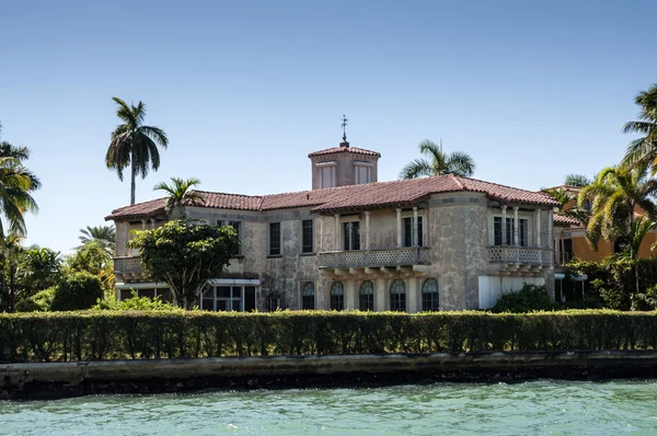 Lussuosa villa su Star Island a Miami, Florida, USA — Foto Stock