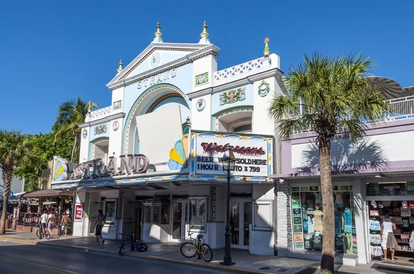 Key West mozi Színház Strand. Florida, Amerikai Egyesült Államok — Stock Fotó