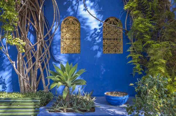 Giardini Majorelle a Marrakech, Marocco — Foto Stock