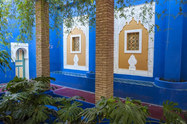 Ogrody Majorelle w Marrakesz, Maroko — Zdjęcie stockowe