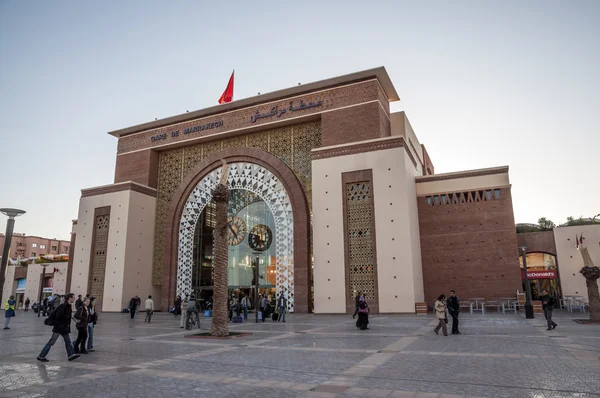 Marrákeš, Maroko - 21. listopadu: Gare de Marrakech - hlavní vlakové nádraží v Marrákeši. 21 listopad 2008, Marrákeš, Maroko — Stock fotografie