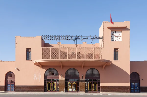 MARRAKESH, MAROCCO - 23 NOV: Gare de Marrakech - vecchia stazione ferroviaria di Marrakech. 23 novembre 2008 a Marrakech, Marocco — Foto Stock