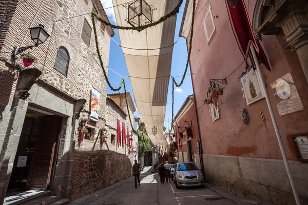 Straat in Toledo, Spanje — Stockfoto