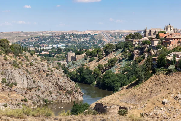 River Tagus in toledo, Spanien — Stockfoto