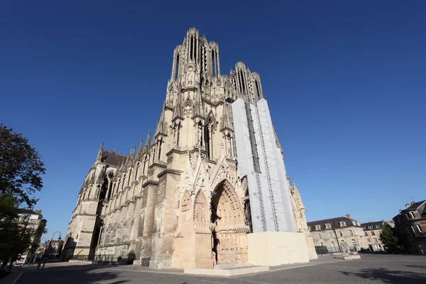 Reims Katedrali şampanya bölgesinde, Fransa — Stok fotoğraf