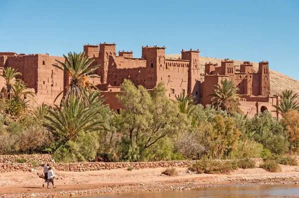 卡什巴的 Ait Benhaddou，摩洛哥，非洲 — 图库照片
