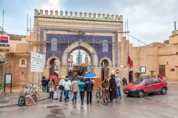 Puerta a la medina en Fez, Marruecos —  Fotos de Stock