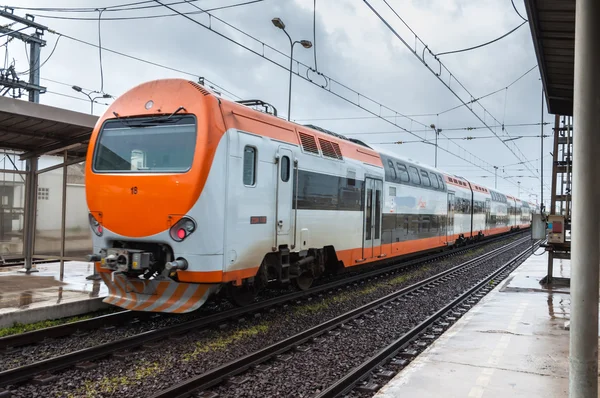 Tren en la estación principal de Casablanca, Marruecos — Foto de Stock