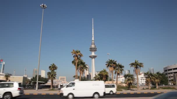 The Liberation Tower, Kuwait — Stock Video