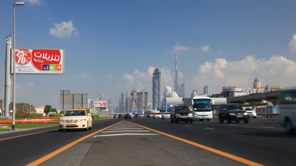 Traffico a Dubai — Video Stock