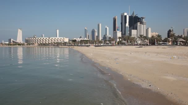 Linha do horizonte da cidade do Kuwait — Vídeo de Stock