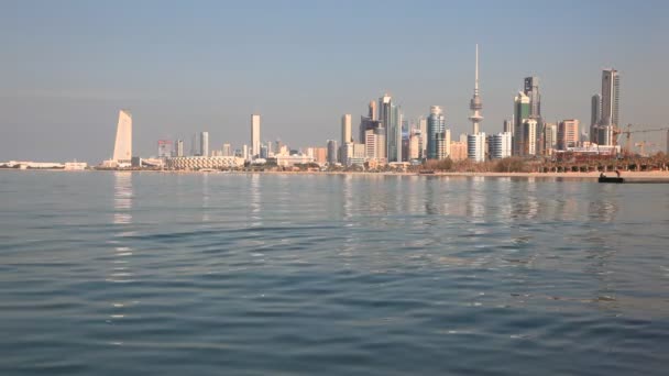 Linha do horizonte da cidade do Kuwait — Vídeo de Stock