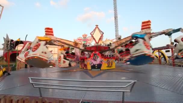 Carousel at the Dubai Global Village — Stock Video