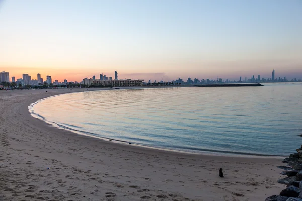 Marina Beach v Kuvajt City, Střední východ — Stock fotografie