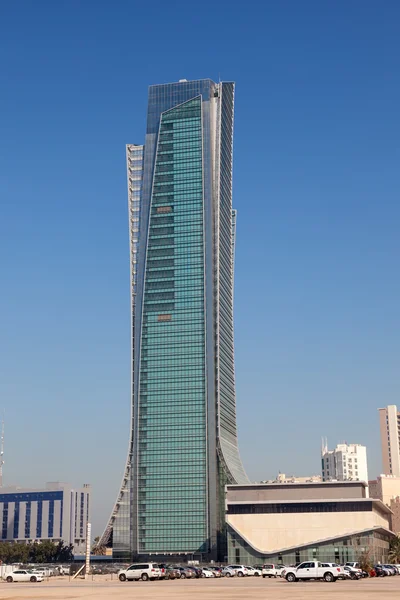 Grattacielo nella città del Kuwait. 9 dicembre 2014 a Kuwait City, Medio Oriente — Foto Stock