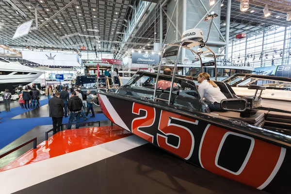 Boot Duesseldorf 2015 - the worlds biggest yachting and water sports exhibition. January 25, 2015 in Duesseldorf, Germany — Stock Photo, Image