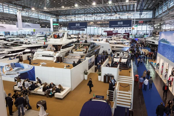 Boot Duesseldorf 2015 - the worlds biggest yachting and water sports exhibition. January 25, 2015 in Duesseldorf, Germany — Stock Photo, Image