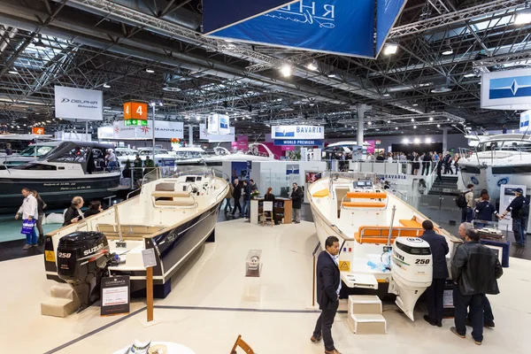 Boot Duesseldorf 2015 - the worlds biggest yachting and water sports exhibition. January 25, 2015 in Duesseldorf, Germany — Stock Photo, Image