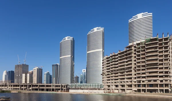 Jumeirah Lakes Towers en Dubai, Emiratos Árabes Unidos —  Fotos de Stock