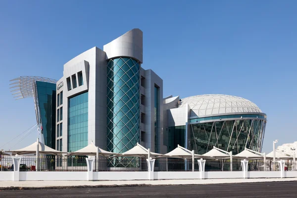 ABU DHABI - DEC 21: Emirates Identity Authority building in Madinat Khalifa, Abu Dhabi. December 21, 2014 in Abu Dhabi, UAE — Stock Photo, Image