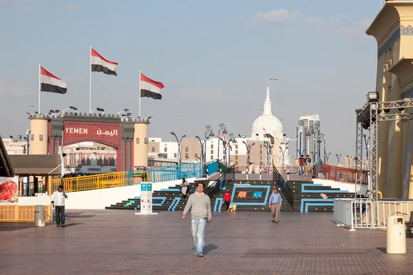 DUBAI, Emirados Árabes Unidos - DEC 18: Pavilhão do Iêmen na Aldeia Global em Dubai. 18 de dezembro de 2014 em Dubai, Emirados Árabes Unidos — Fotografia de Stock