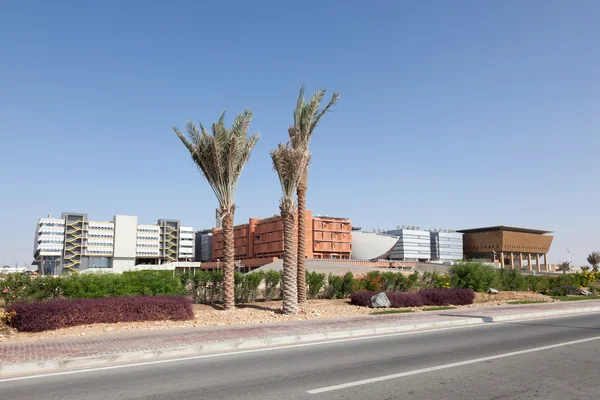 Αμπού Ντάμπι - 23 Δεκ: Προβολή του Masdar Ινστιτούτο Επιστήμης και τεχνολογίας, Αμπού Ντάμπι. 23 Δεκεμβρίου 2014 στο Αμπού Ντάμπι, Ηνωμένα Αραβικά Εμιράτα — Φωτογραφία Αρχείου