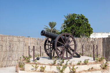 Historic Cannon in Umm Al Quwain, United Arab Emirates clipart