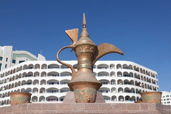 Koffiepot monument in Fujairah, Verenigde Arabische Emiraten — Stockfoto