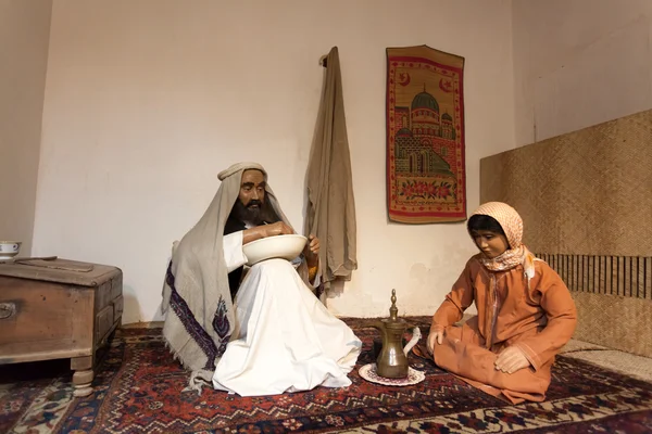 AJMAN, UAE - DEC 17: Scenery of a bedouin life in the museum of Ajman. December 17, 2014 in Ajman, United Arab Emirates — Stock Photo, Image