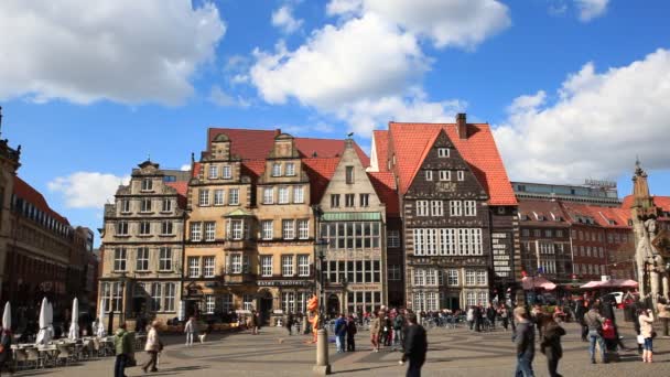 Historic center of Bremen, Germany — Stock Video