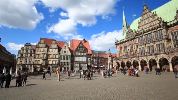Historic center of Bremen, Germany — Stock Video