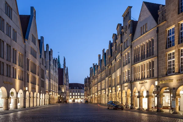 MUNSTER, GERMANY- APR 4: Historic buildings in the old town of Muster. April 4, 2015 in Munster, North Rhine-Westphalia, Germany — Stock Photo, Image