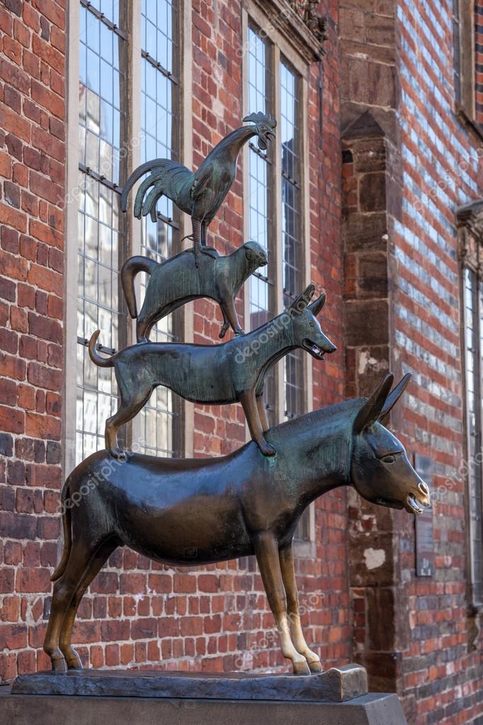 Bremen Town Musicians Vienna Bronze Figurine Bremen Town Musicians Vienna Bronze Figurine