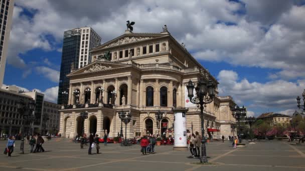 Concertgebouw in Frankfurt Main, Duitsland — Stockvideo